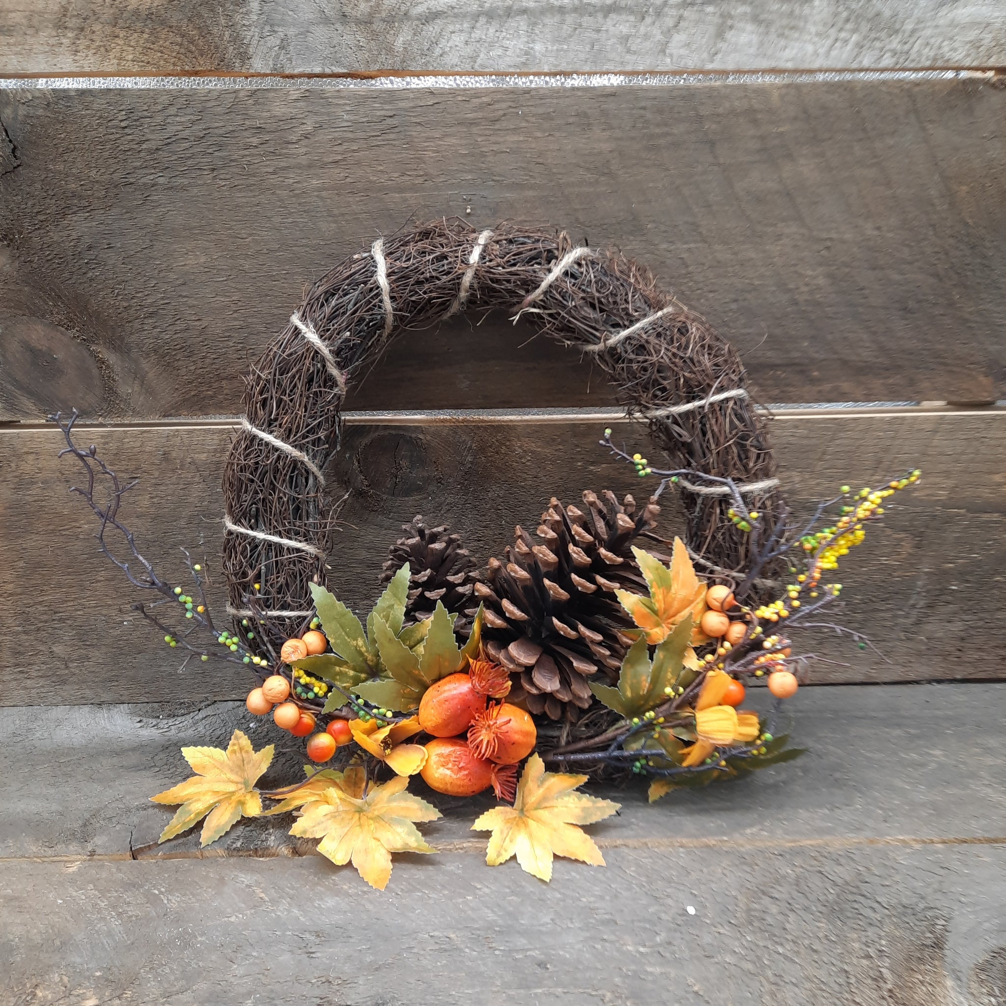 Fall Wreath- Pine Cone