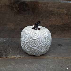 White Spiral Pumpkin