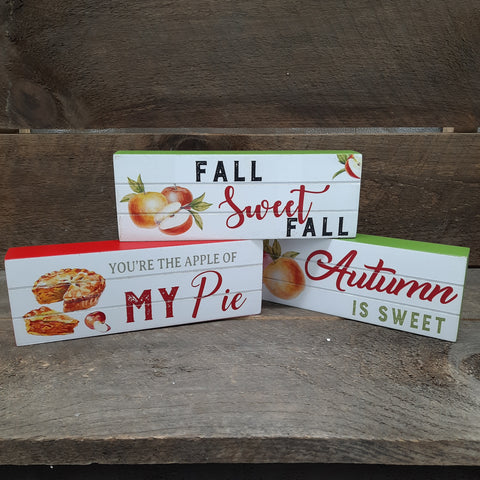 Wooden Apple Signs