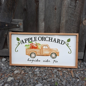 Apple Orchard Truck Sign