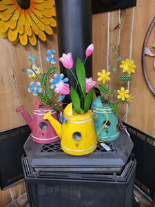 Metal Watering Can Bird House