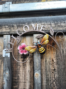 Welcome Bee Sign