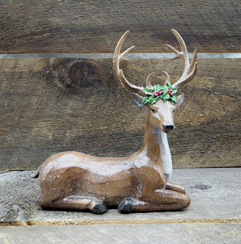 Laying Reindeer 9"