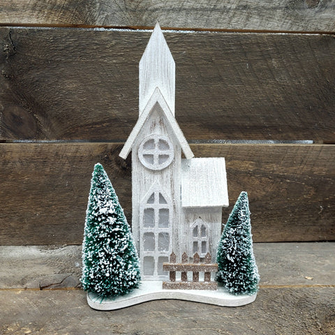 Country Church w/LED 15"