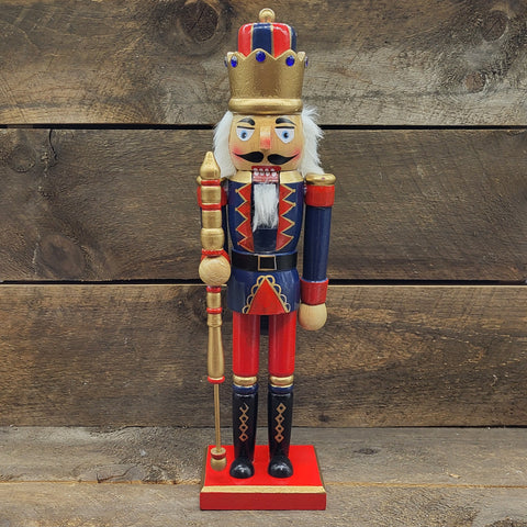 Nutcracker King w/Gold Staff 19.5"