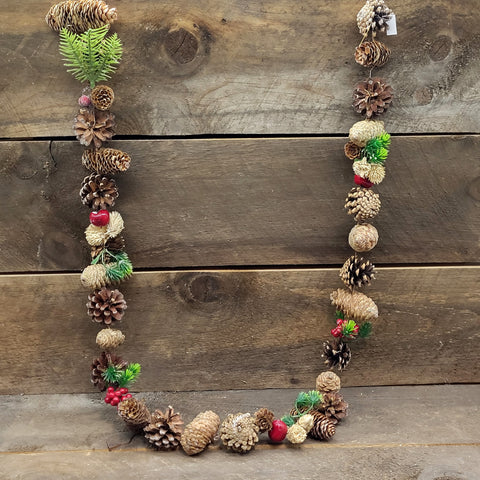 59" Garland w/Berries/Cones