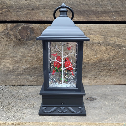 LED BLK WGlobe w/Cardinals 9.5"