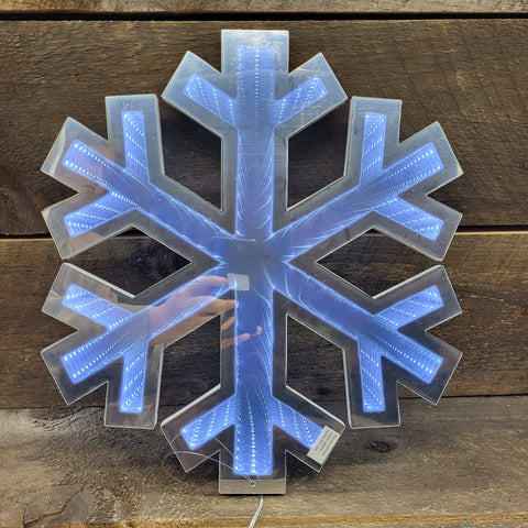 Snowflake Infinity Light Hanging 15.5"