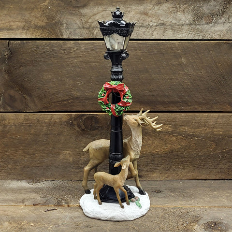 LED Lamp Post w/Deer 20"