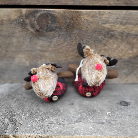 Blk/Red Moose Orn in Box 4"