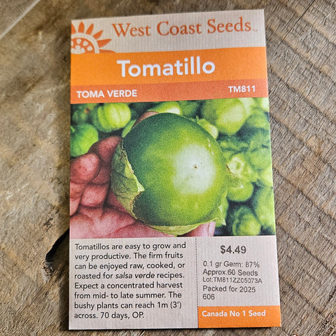 Tomatillo 'Toma Verde'- West Coast Seeds