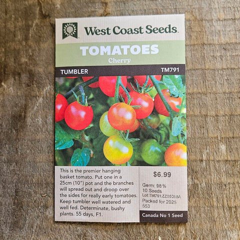 Cherry Tomato 'Tumbler' - West Coast Seeds