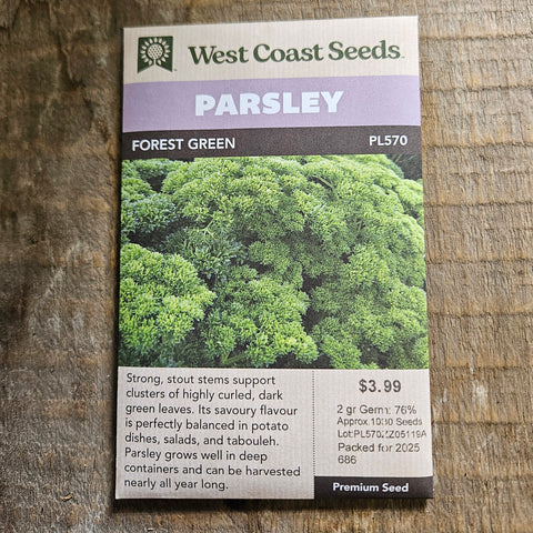 Parsley ‘Forest Green’ Seeds - West Coast Seeds