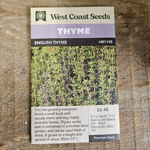 English Thyme Seeds - West Coast Seeds