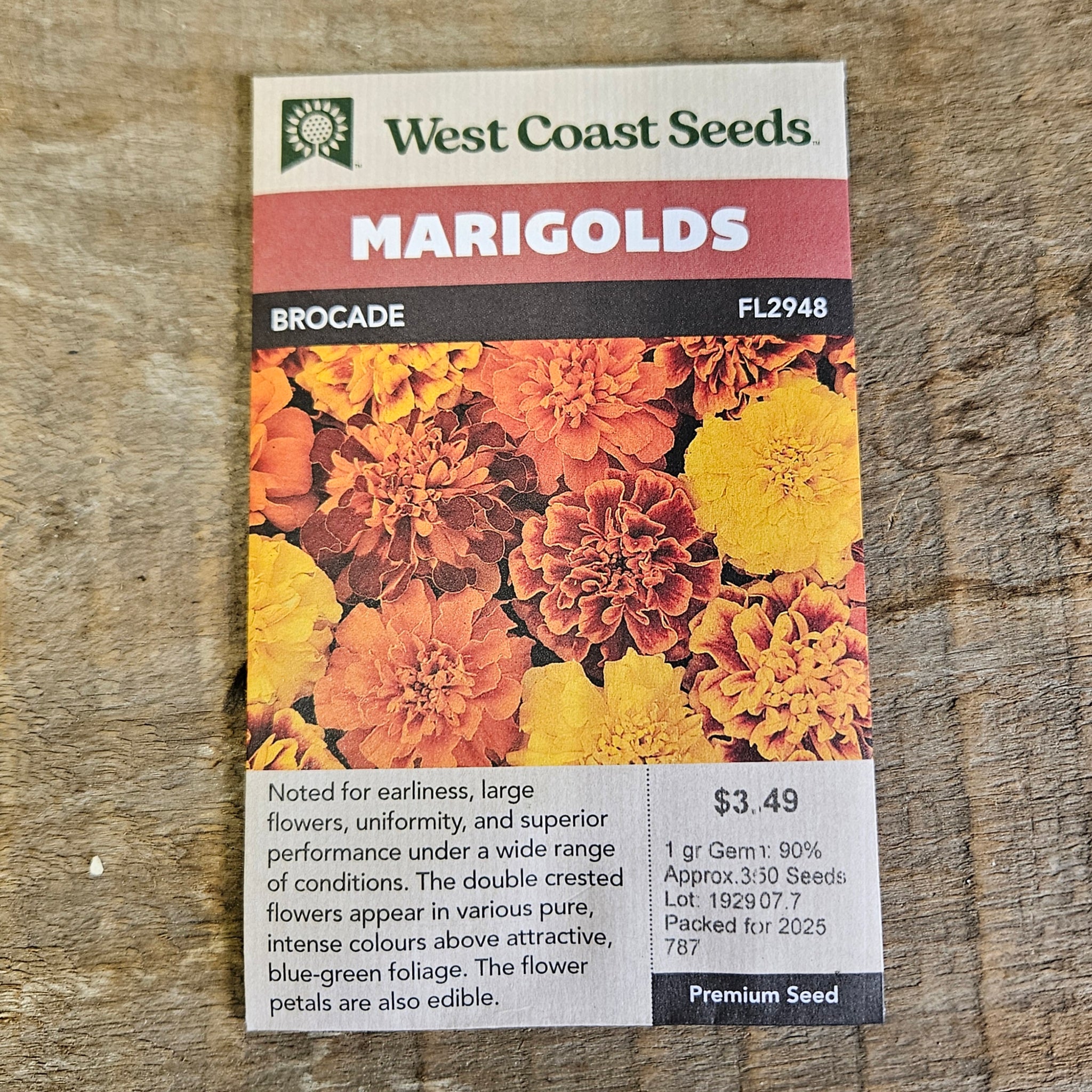 Marigolds 'Brocade' - West Coast Seeds