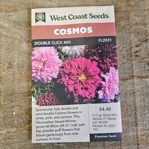 Cosmos 'Double Click Mix'- West Coast Seeds