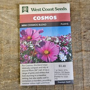Cosmos 'Mini Cosmos Blend' - West Coast Seeds