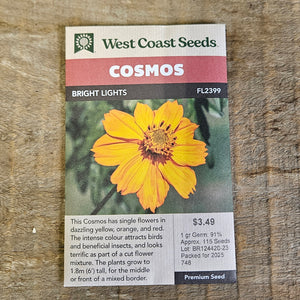 Cosmos 'Bright Lights' - West Coast Seeds