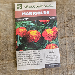 Marigolds 'Red Cherry' - West Coast Seeds