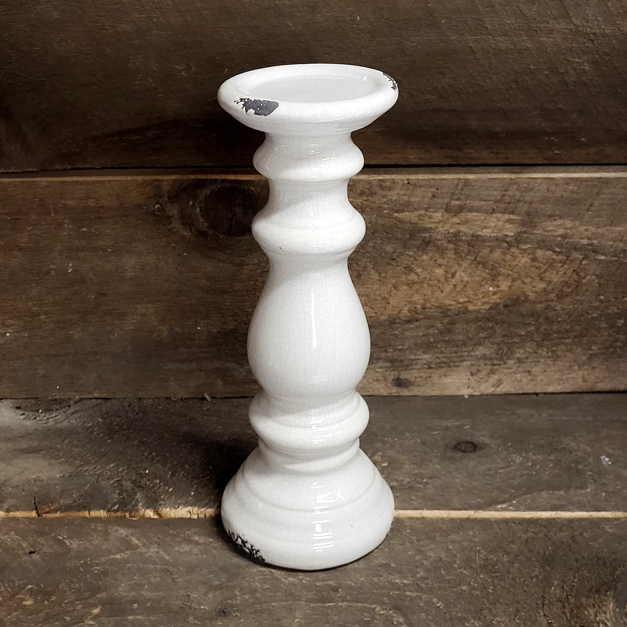 Pillar 'White Crackle'