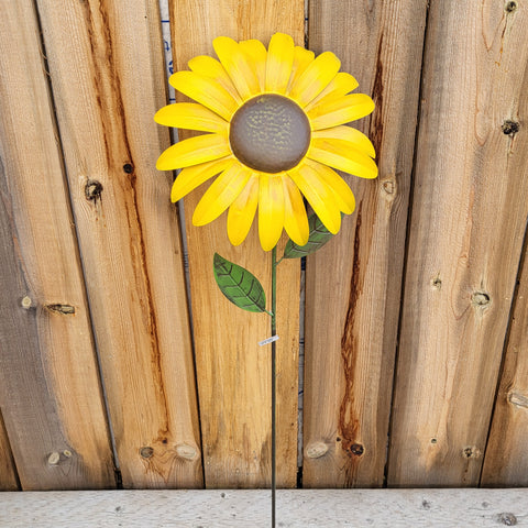 Garden Stake 'Yellow Sunflower'