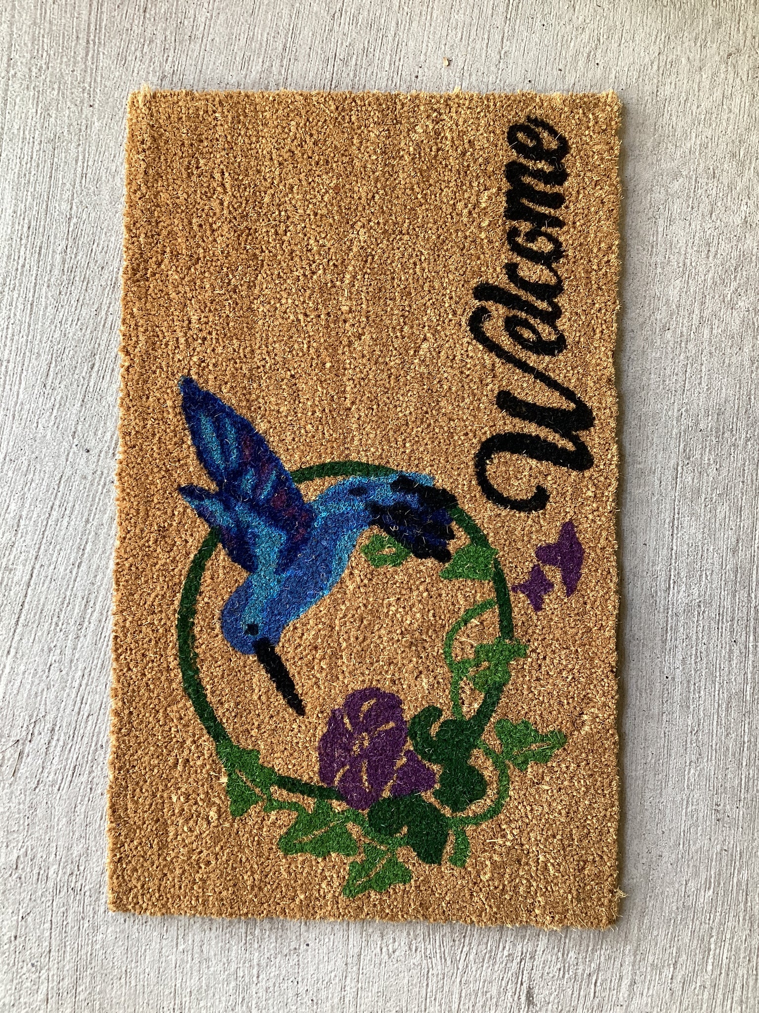 Hummingbird Welcome Mat Humming bird welcome mat – Carp Garden Centre - West Ottawa