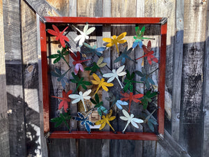 Dragonfly Framed Wall Panel