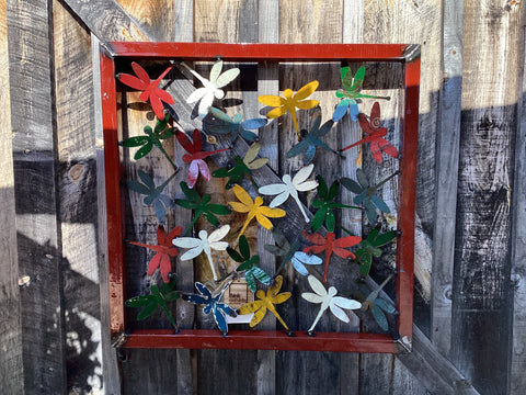 Dragonfly Framed Wall Panel
