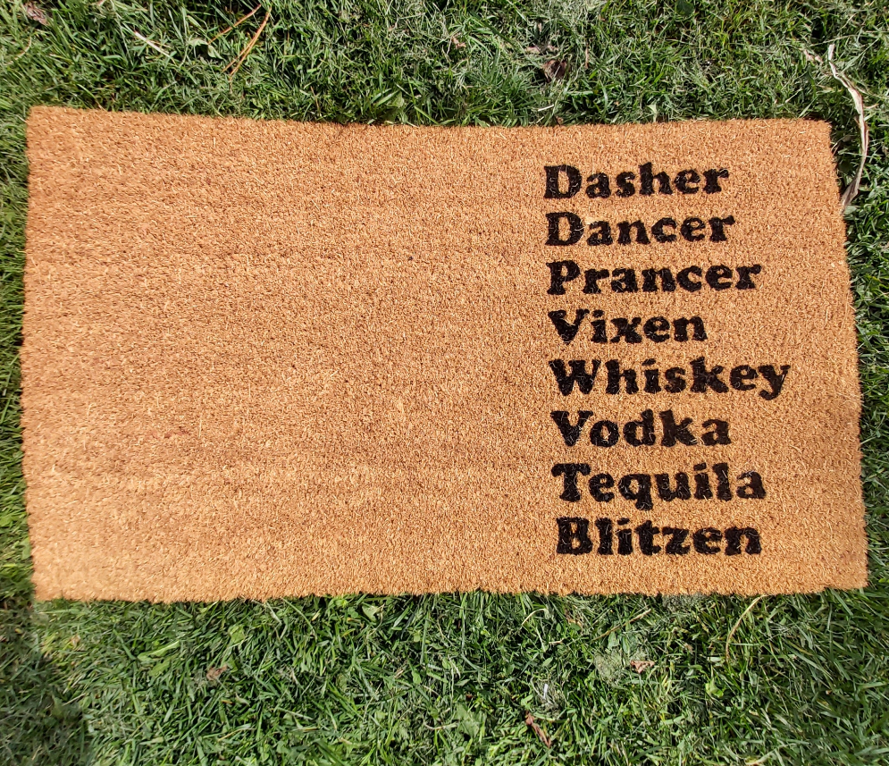 Doormat 'Reindeer Names'