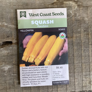 Squash 'Yellowfin' Seeds - West Coast Seeds