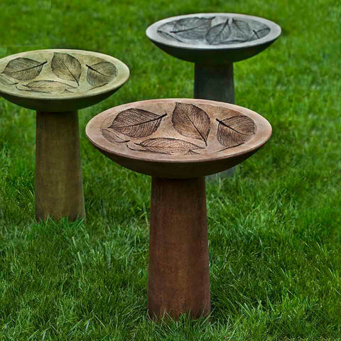 Hydrangea Leaf Birdbath