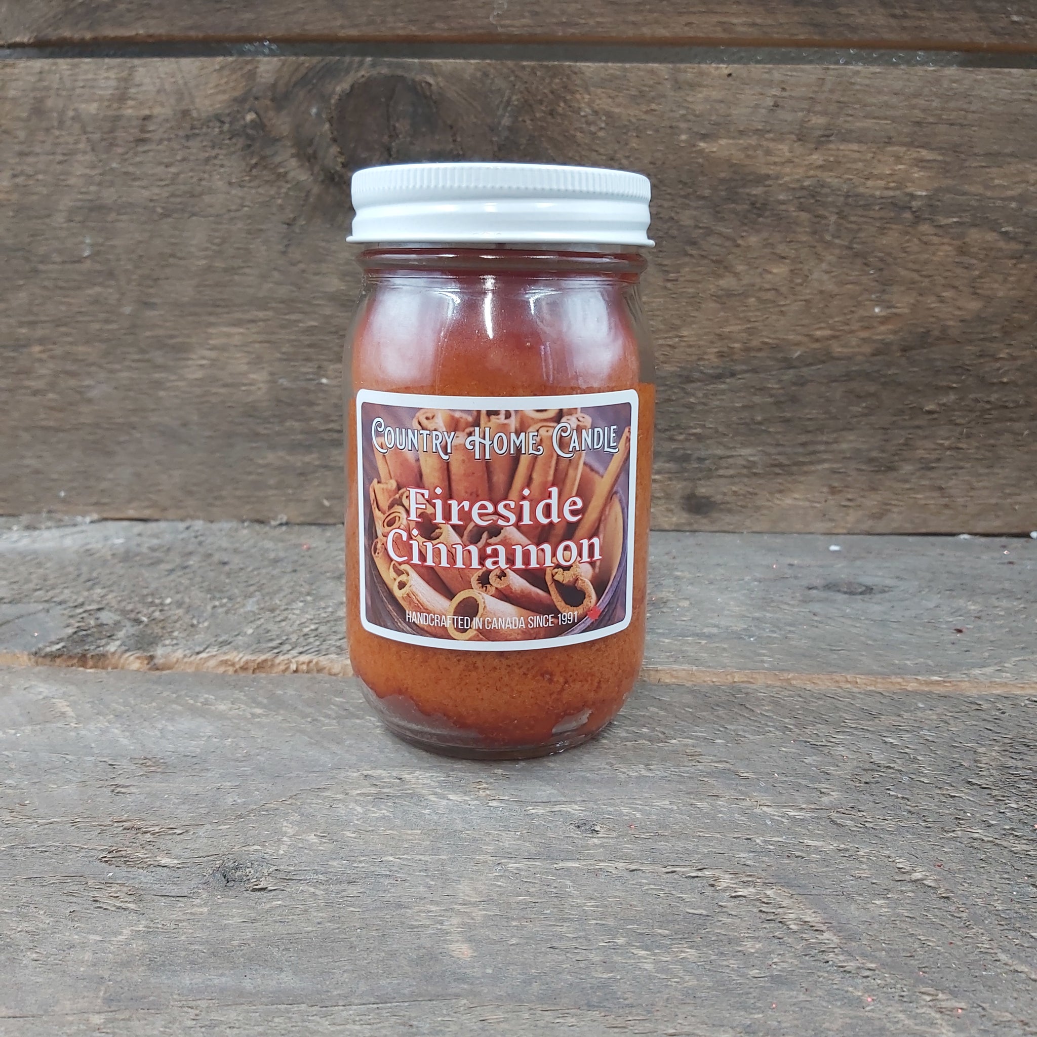 Fireside Cinnamon - Mason Jar Candle 16oz