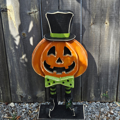 28" Smiling Orange and Black Jack-O-Lantern