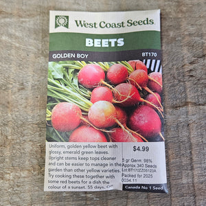 Beets 'Golden Boy'- West Coast Seeds