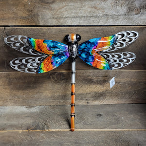 Wall Art 'Rainbow Dragonfly'