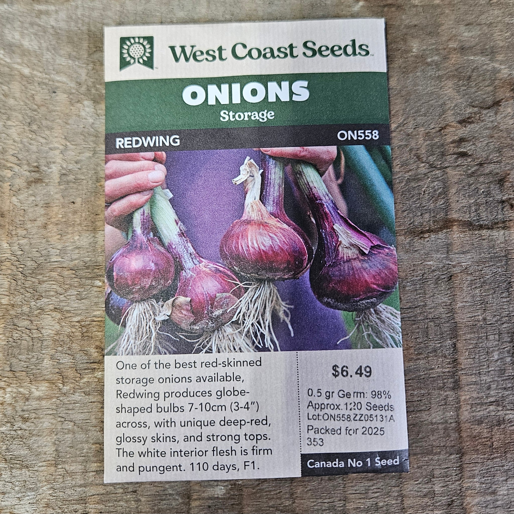 Onions 'Redwing'- West Coast Seeds