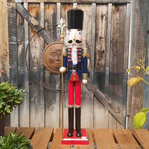 36" Nutcracker w/Blue Coat