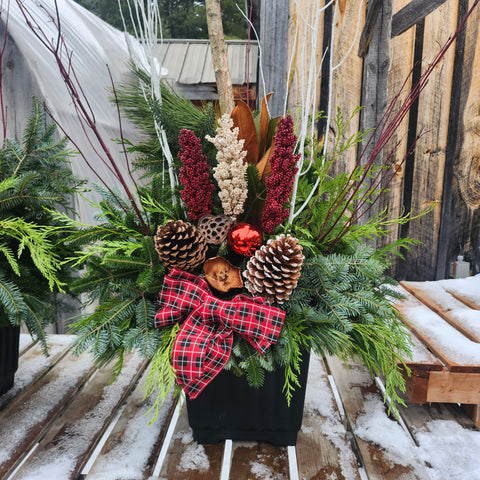 Christmas Planter Square 14"