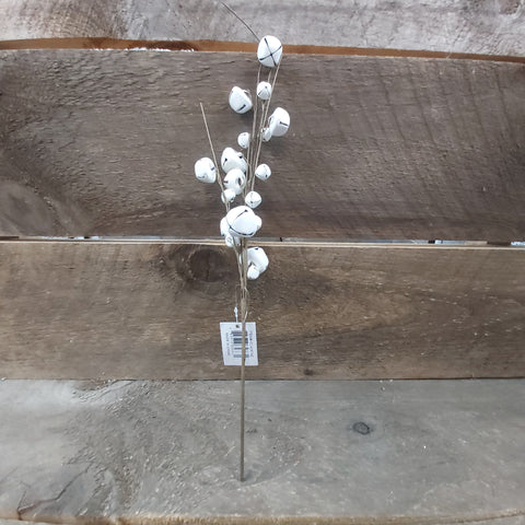 18" Spray 'Antique White Jingle Bell'