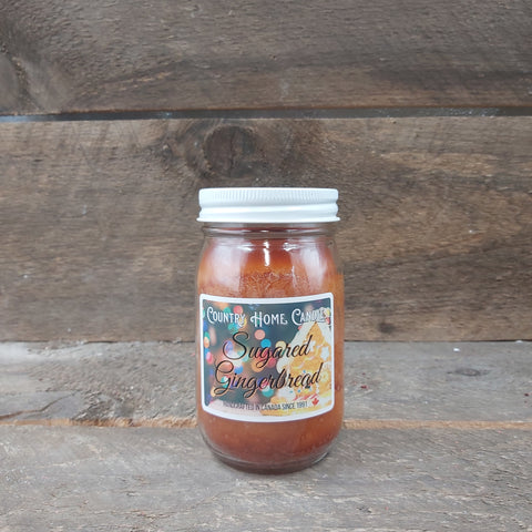 Sugared Gingerbread - Mason Jar Candle 16oz