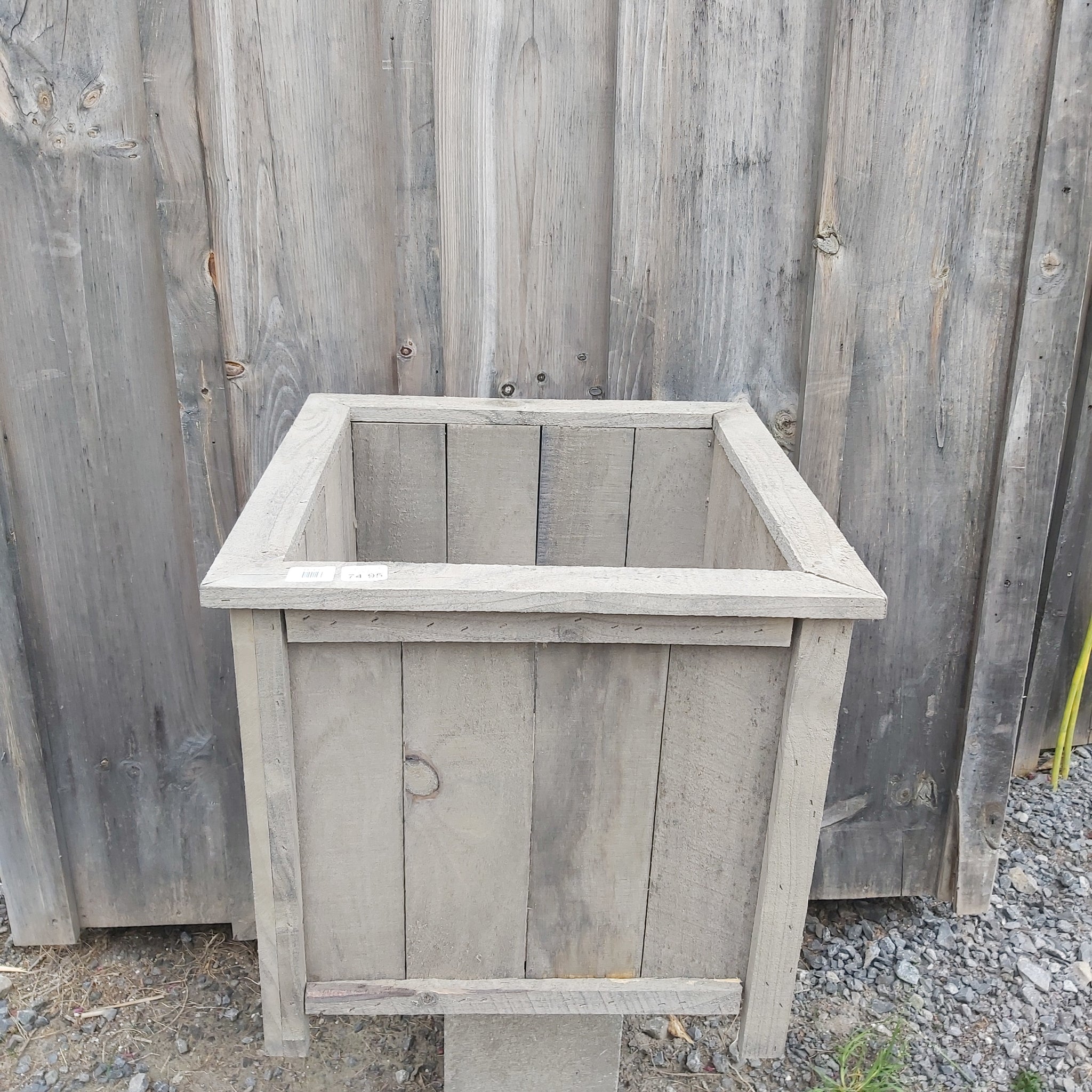 Square Pine Planter 19"x19"x16"