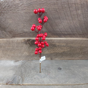 15" Spray 'Red Outdoor Berry'