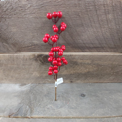 15" Spray 'Red Outdoor Berry'
