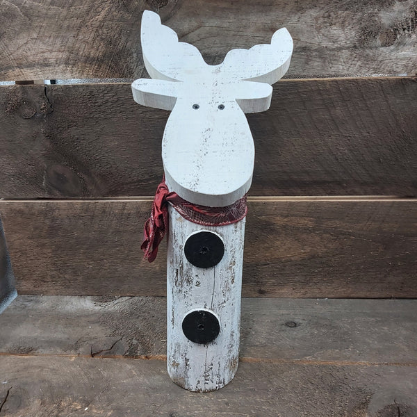 Wooden Moose head