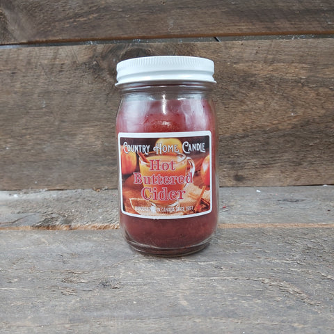 Hot Buttered Cider - Mason jar candle 16oz