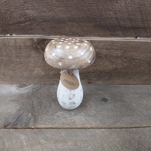 4.5"x8.5" Mushroom 'Mango Wood White'