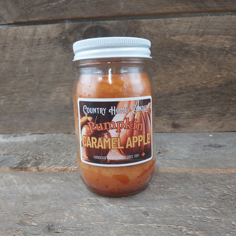 Pumpkin Caramel Apple - Mason Jar Candle 16oz
