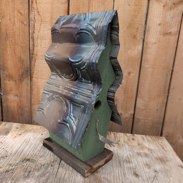 Crooked Birdhouse w/ Fork