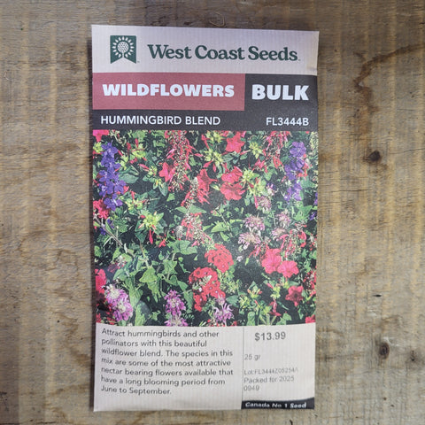 Wildflowers BULK 'Hummingbird Blend" - West Coast Seeds