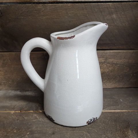 Jug 'White Crackle'